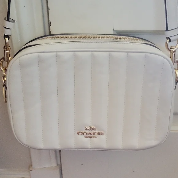 Coach Ivory Quilted Crossbody Bag - Picture 2 of 9